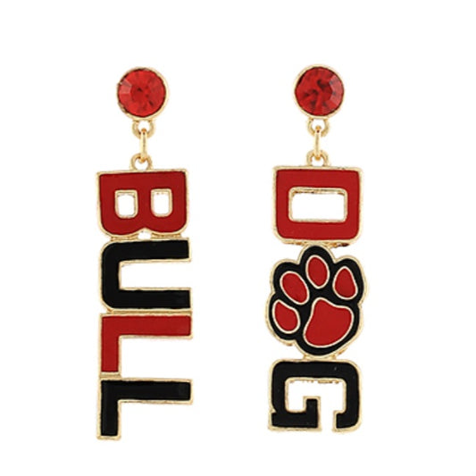 Bulldog Earrings