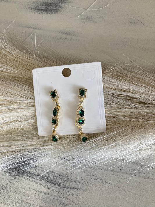 Emerald green dangles