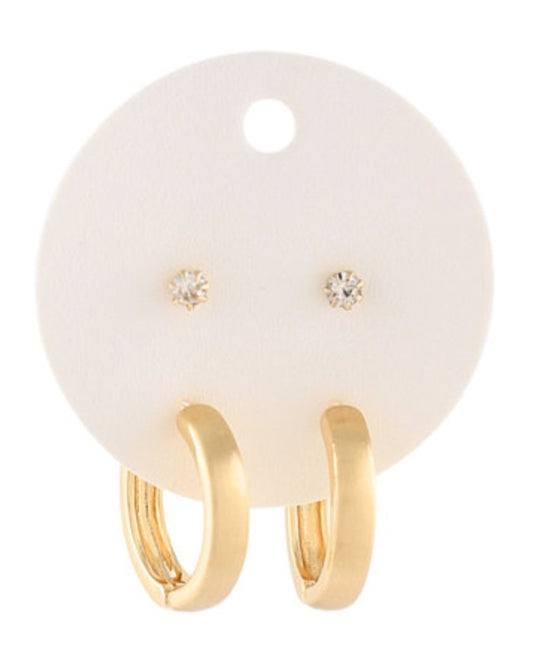 Crystal & Hoop Set