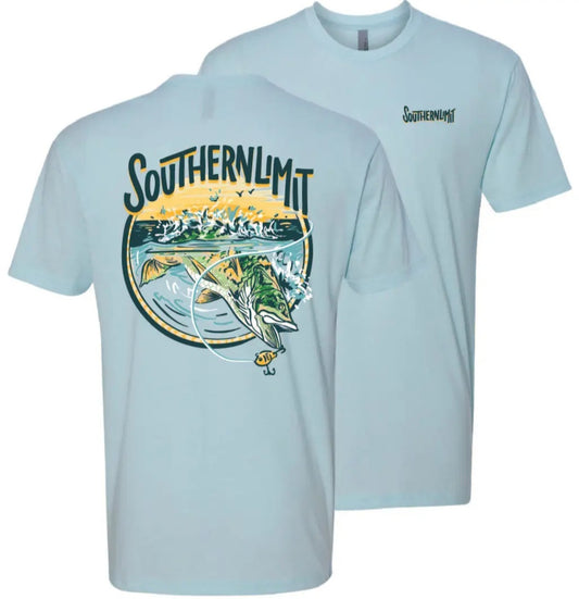 Ice Blue Jumping Bass Tee