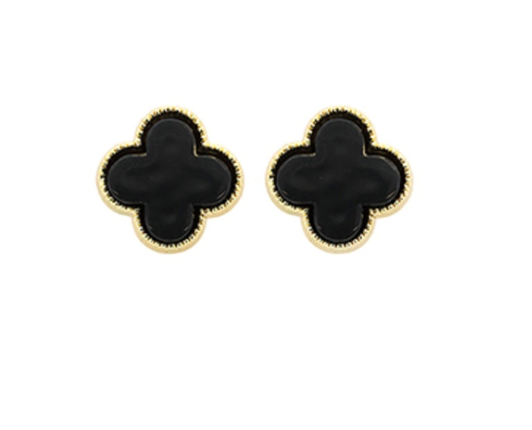 MOP Clover Stud Earrings