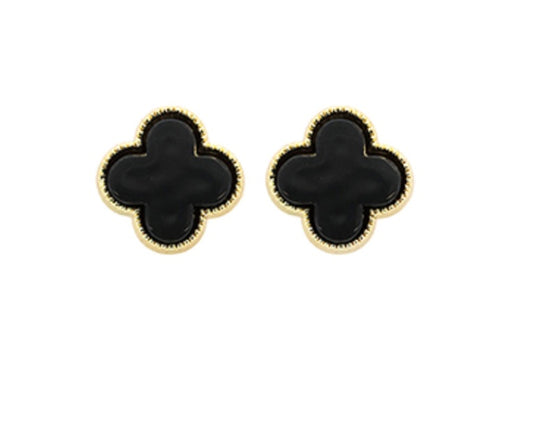 MOP Clover Stud Earrings