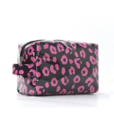 Black Leopard Cosmetic Bag