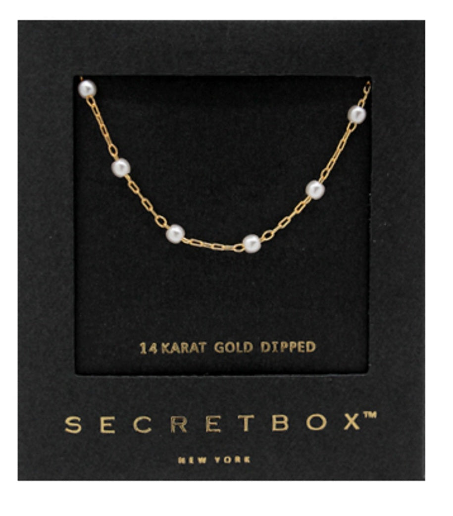 Pearl Station Chain Necklace