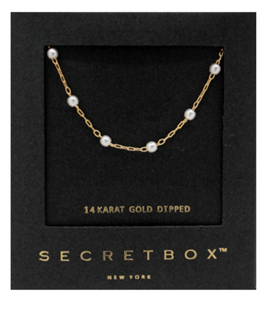 Pearl Station Chain Necklace