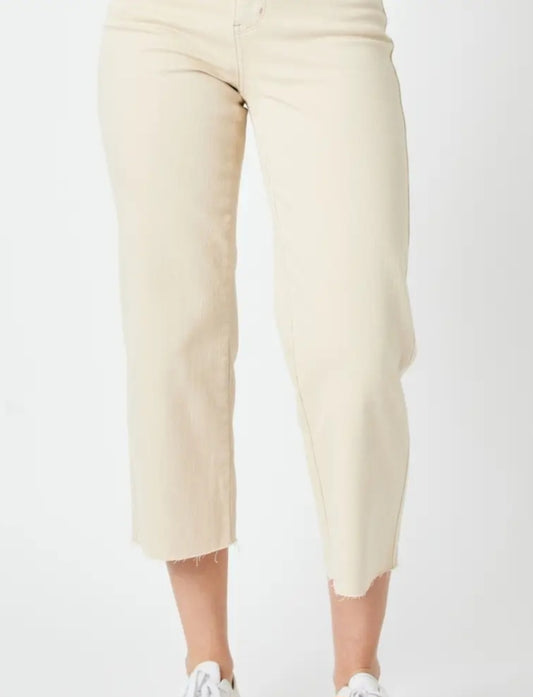 Judy Blue HW Bone Cropped Jeans