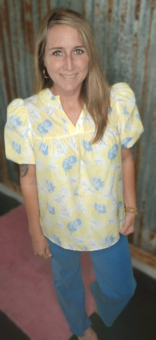 Yellow Bubble Top