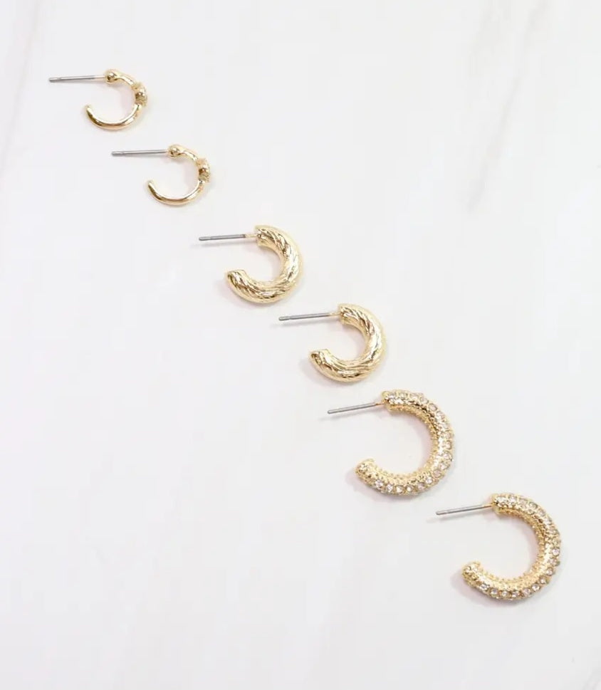 Gwendolyn Hoop Earring Set
