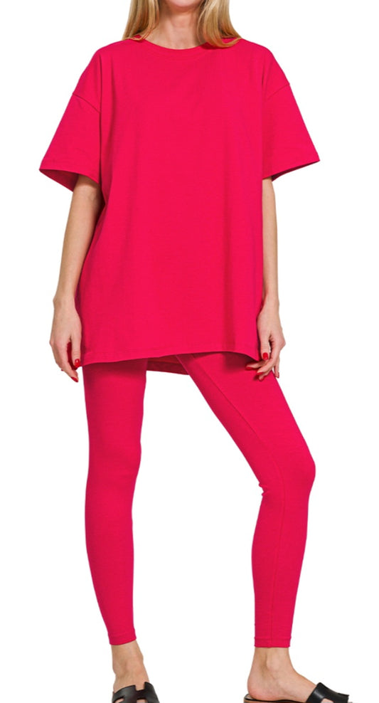 Zenana Ruby Round Neck Set
