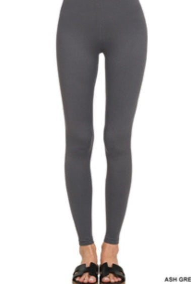 Zenana Gray Leggings